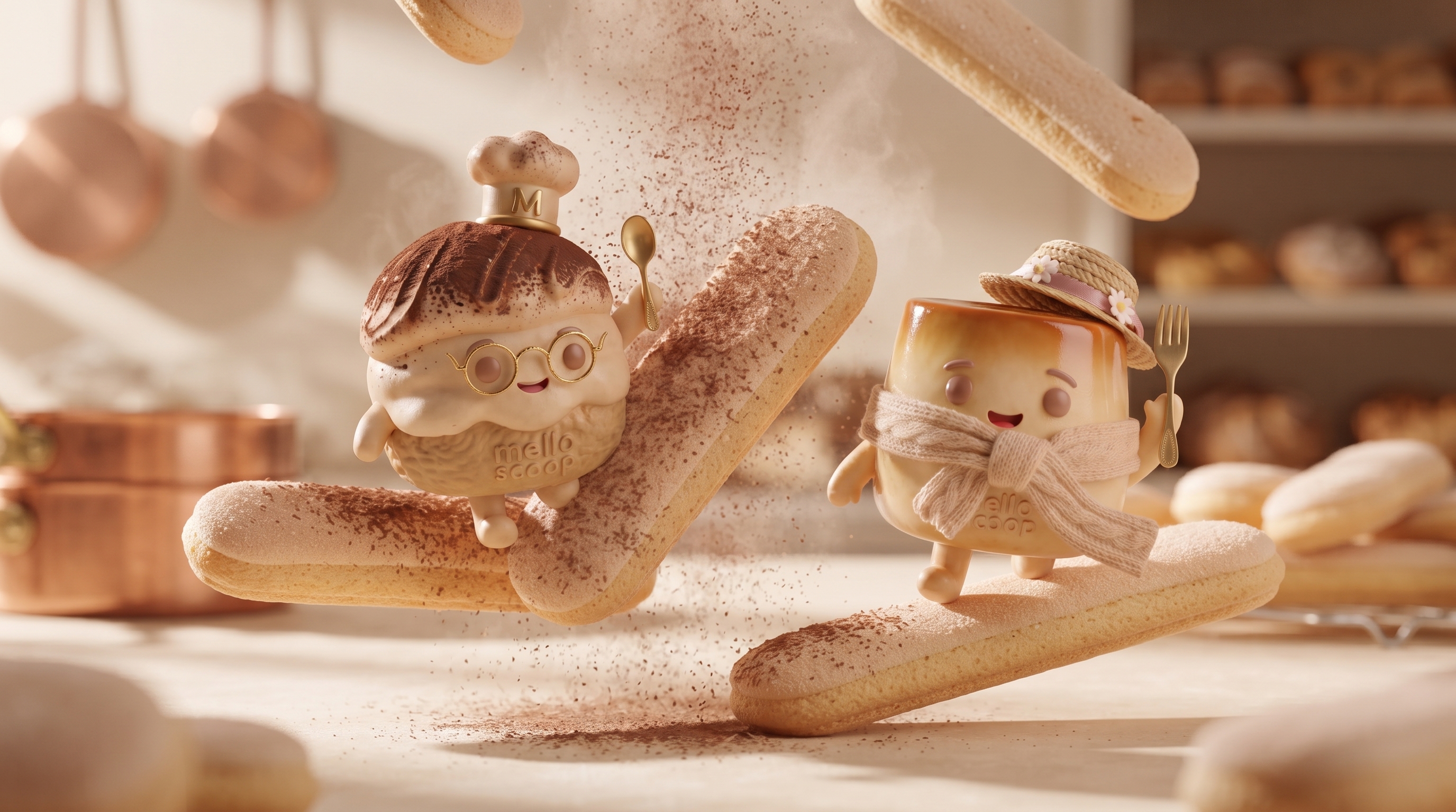 Handcrafted miniature chef characters for dessert bar in Penang