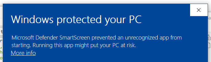 Windows thinks it protected your PC
