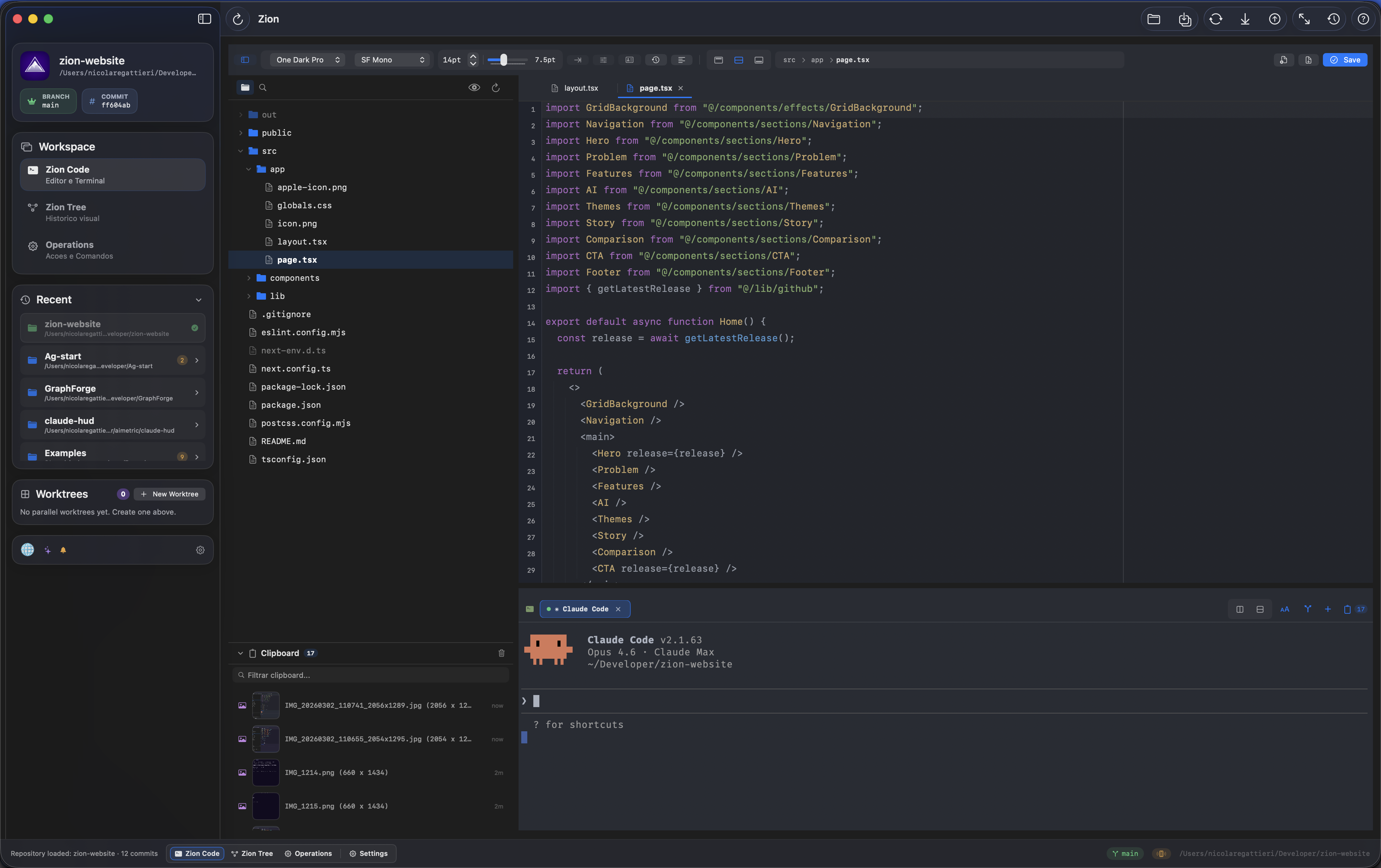 One Dark Pro theme