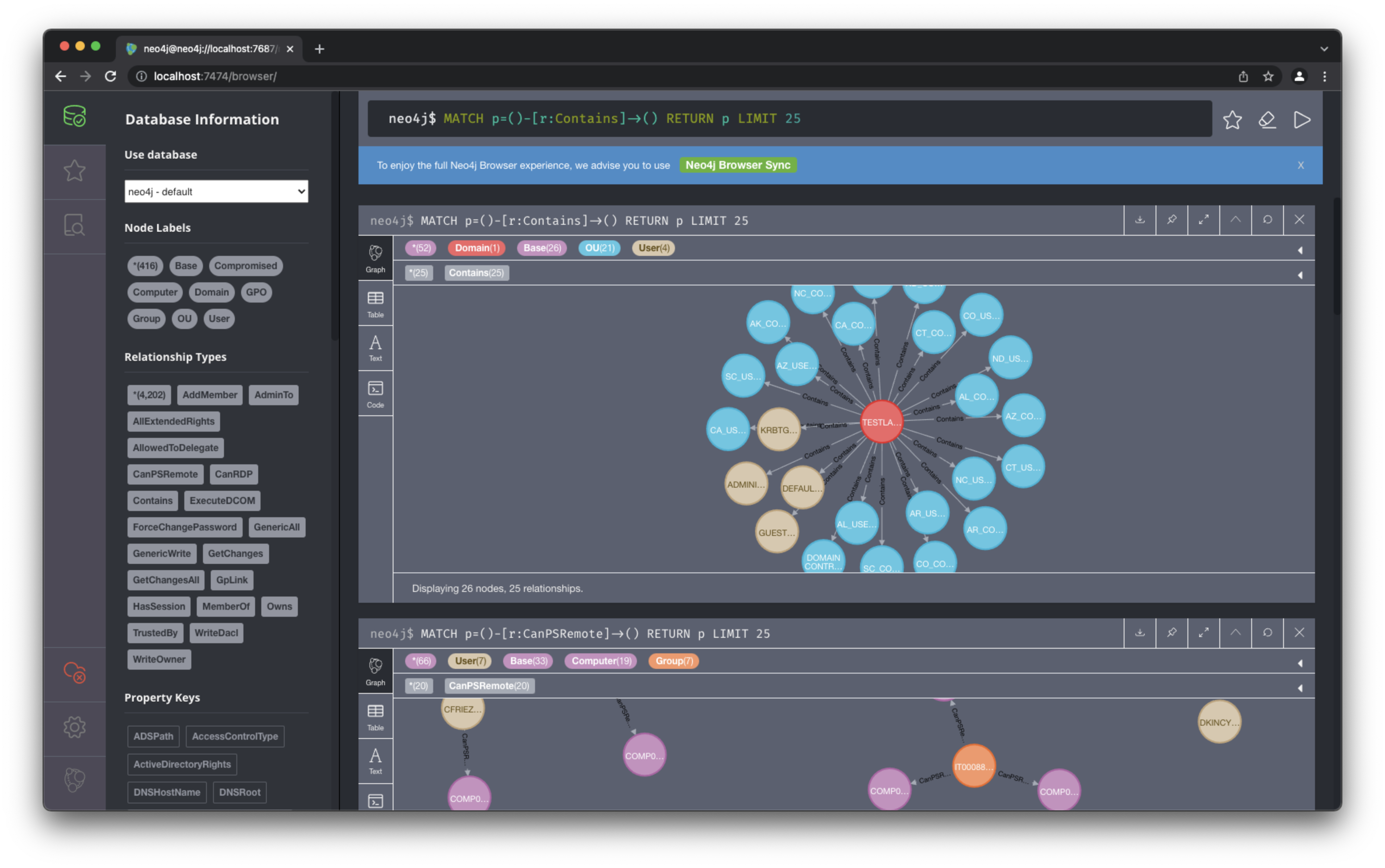 Neo4j Web Interface