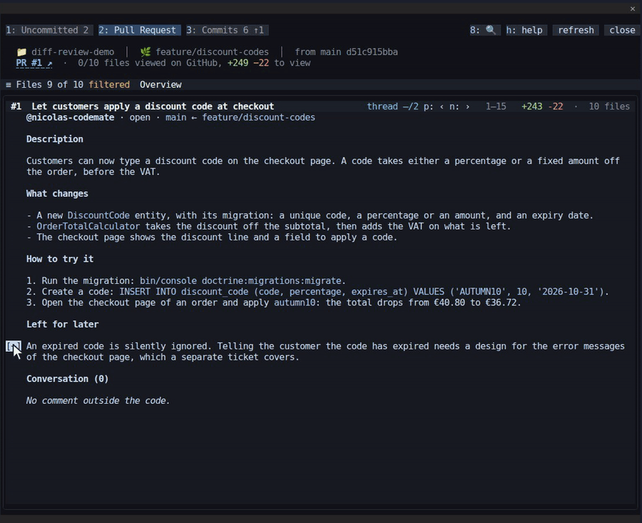 A method name selected and searched for, its occurrences walked from file to file