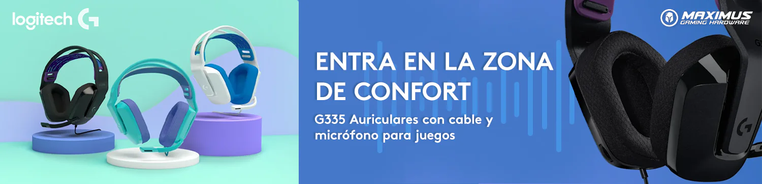Logitech G335: entrá en la zona de confort - Auriculares gaming con cable y micrófono