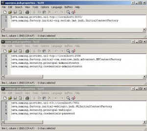 typical JNDI configuration examples