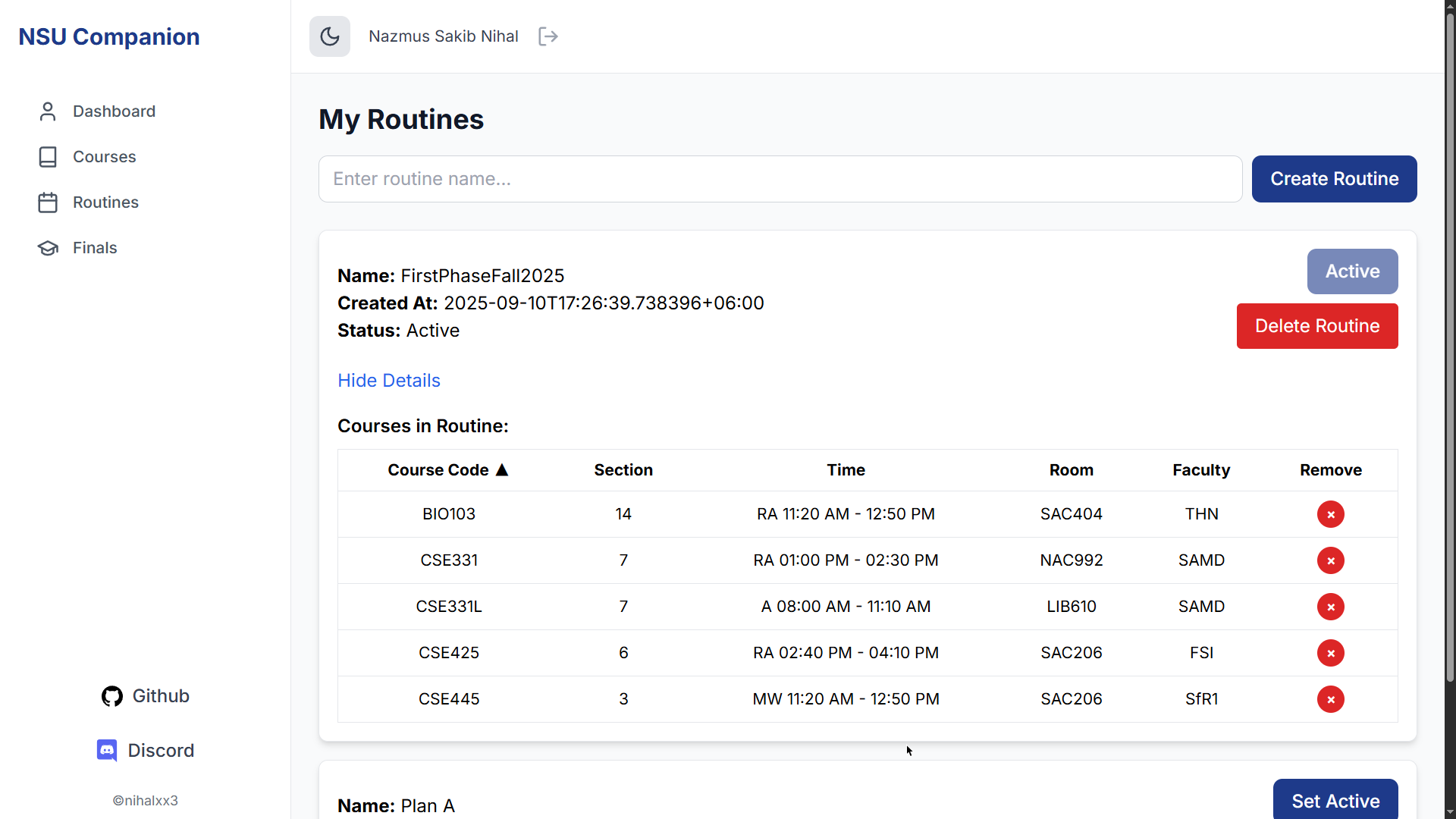 GitHub - nihalxx3/NSU-rds3-Companion: Student friendly companion for ...