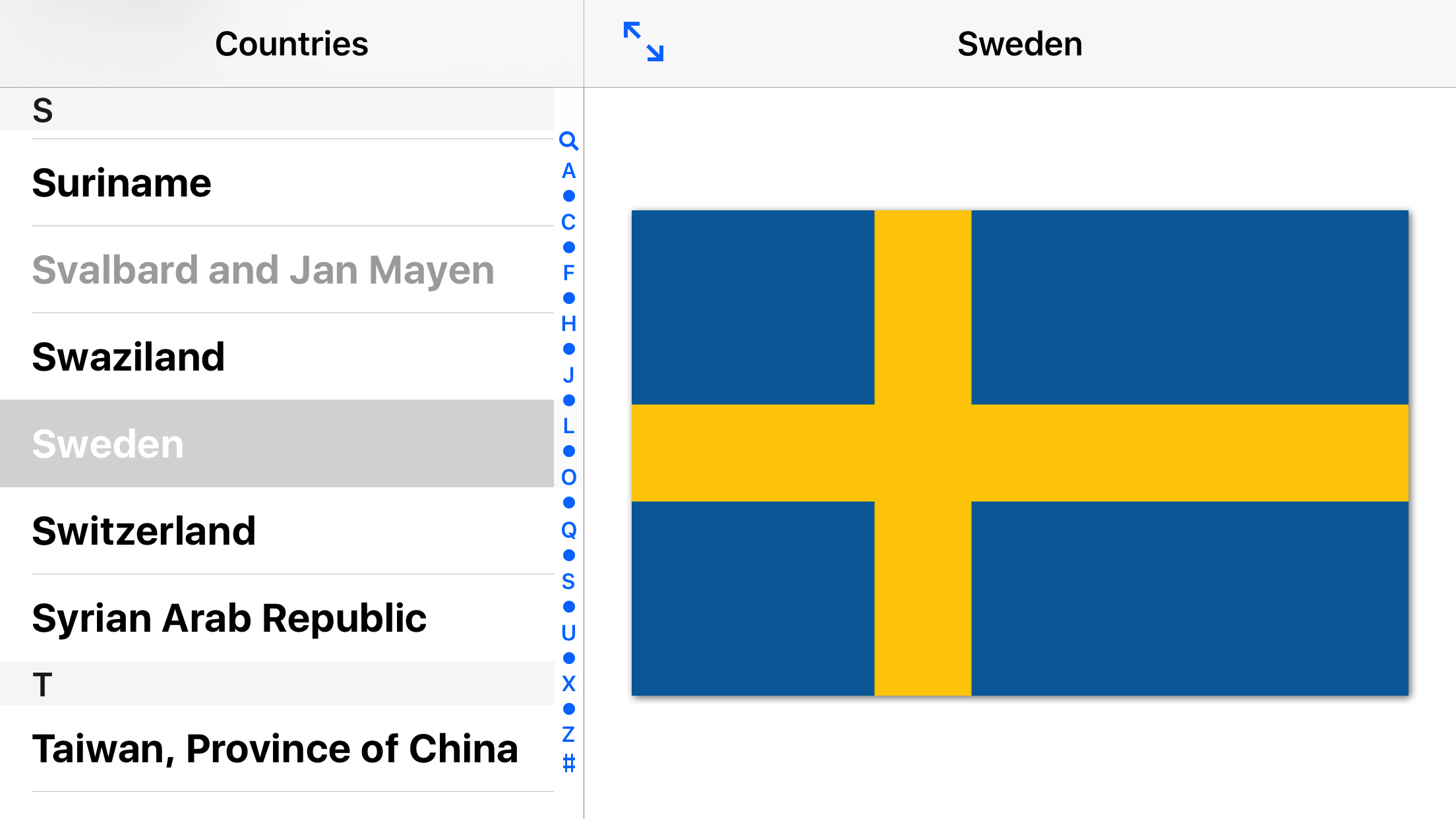 Browsing with device in landscape orientation.