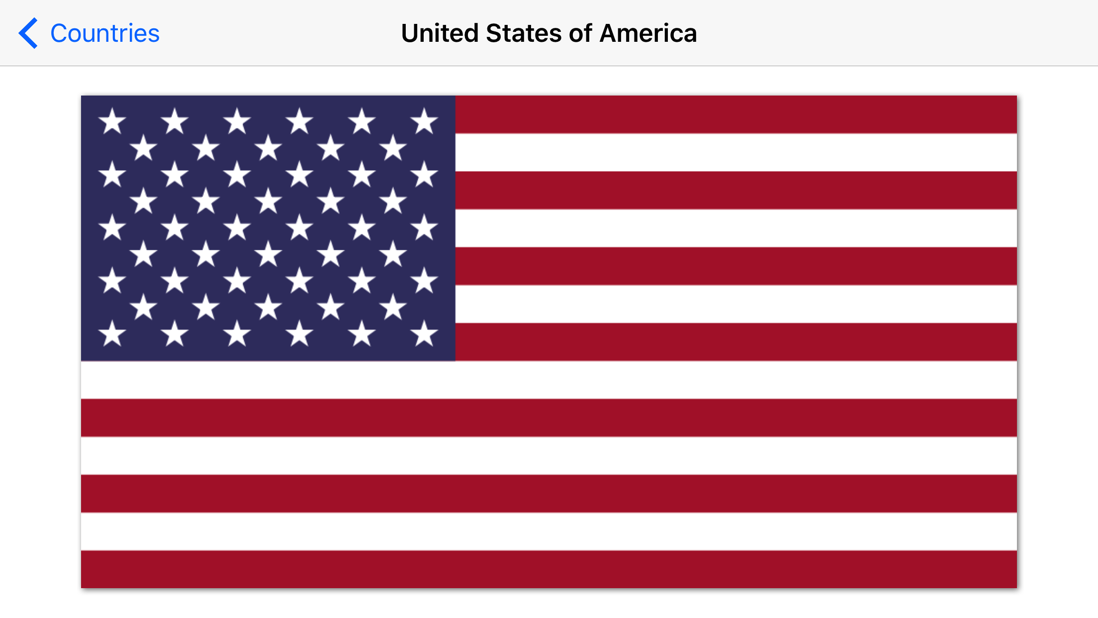 Flag in fullscreen mode.