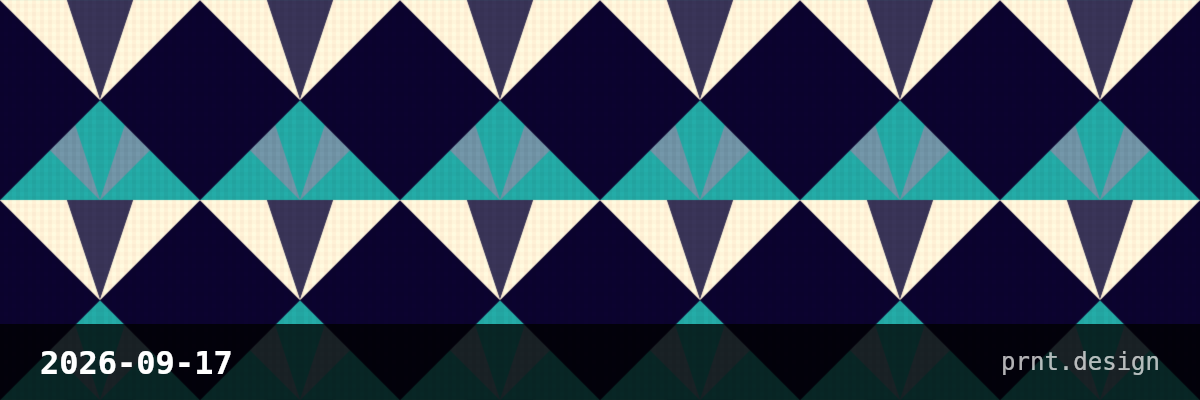 prnt.design pattern for 2026-09-17
