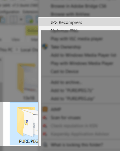 JPG Recompress context menu