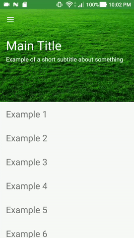 GitHub - nikartm/Android-Widget: Example how to create custom layout for 2  titles into CollapsingToolbarLayout and how to add CollapsingViewBehavior  for views