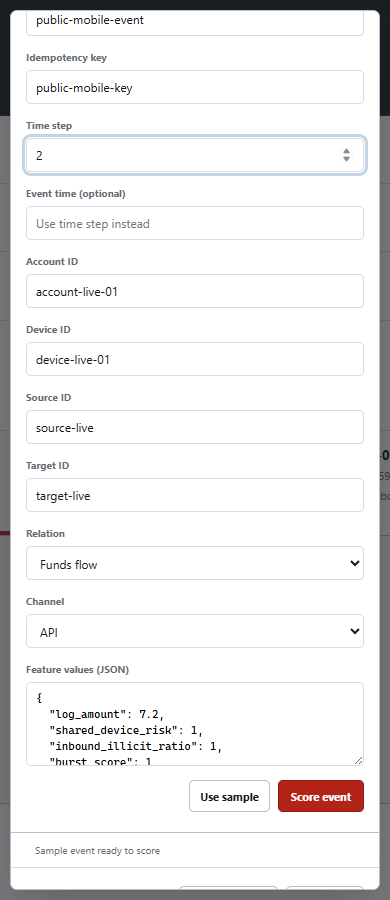 GraphShield online scoring mobile form