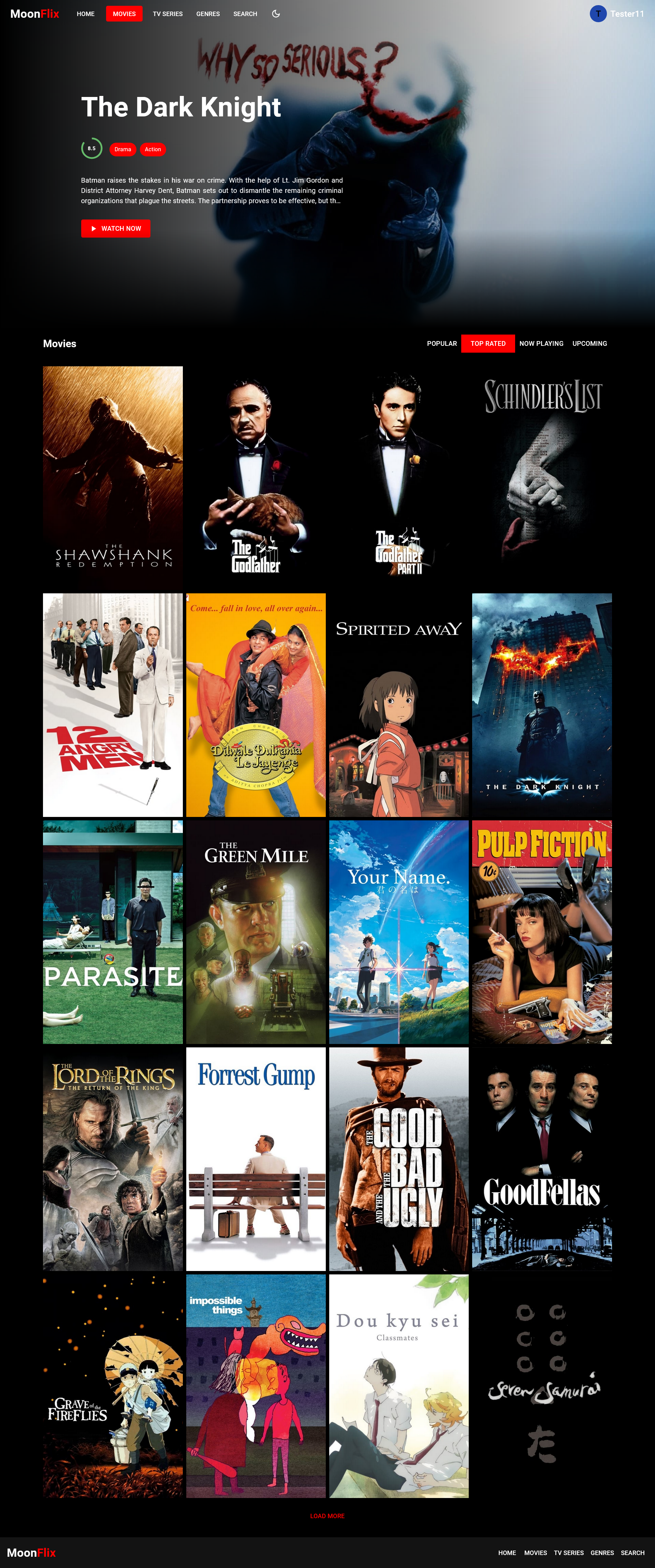 Movies Page