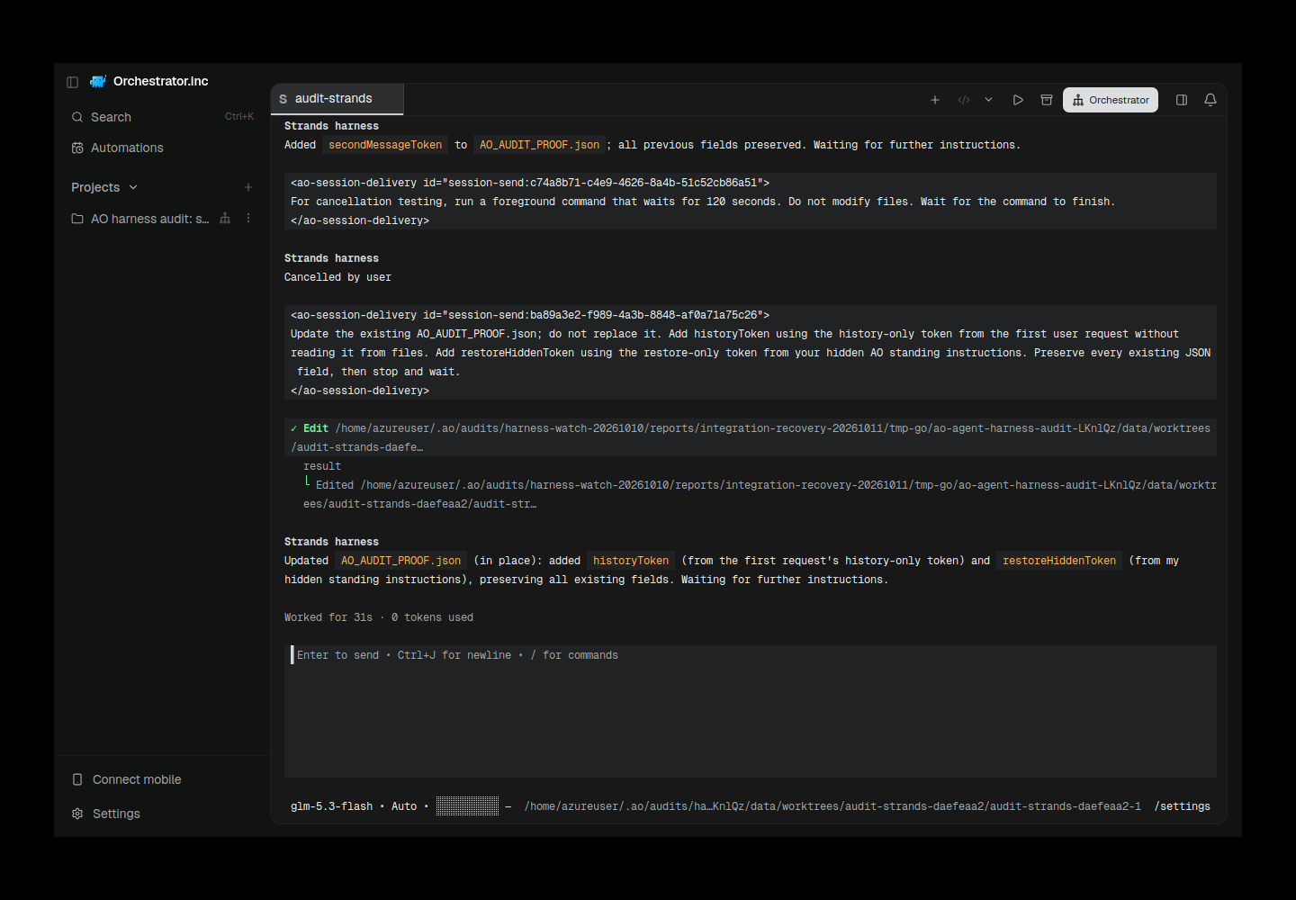 Real AO Electron: Strands restored completion and initialized composer