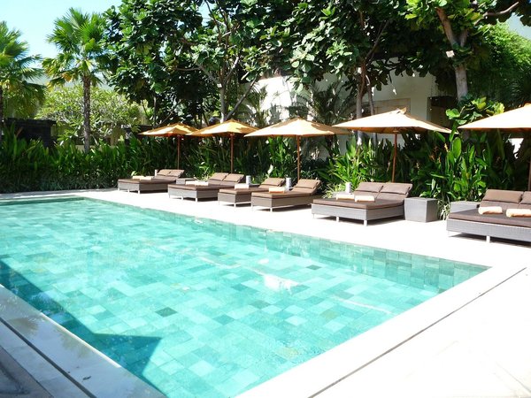 outdoor private pool area