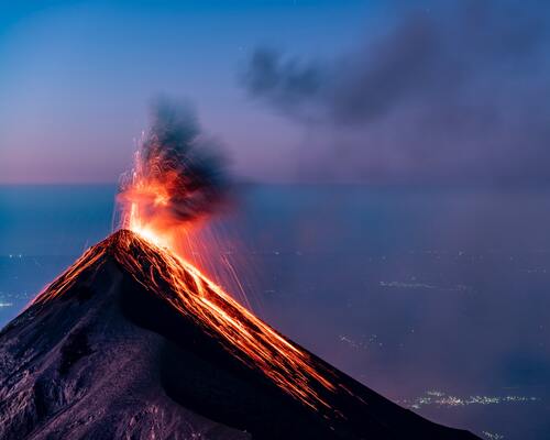 volcano sitting idle
