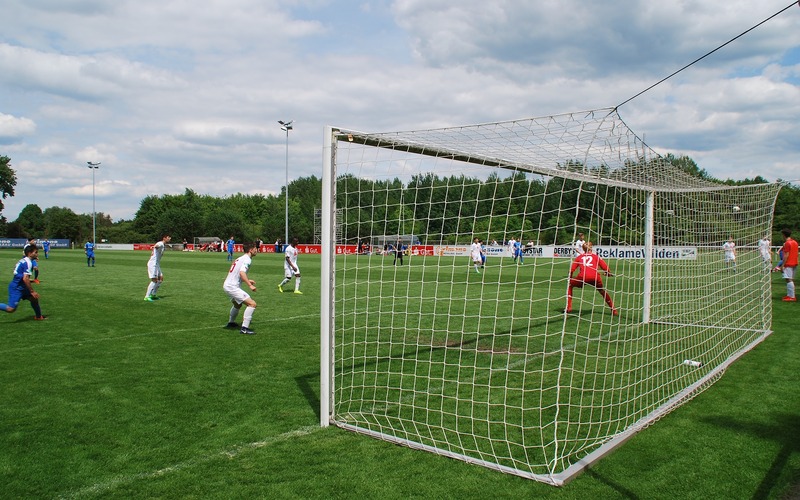 soccer match being played