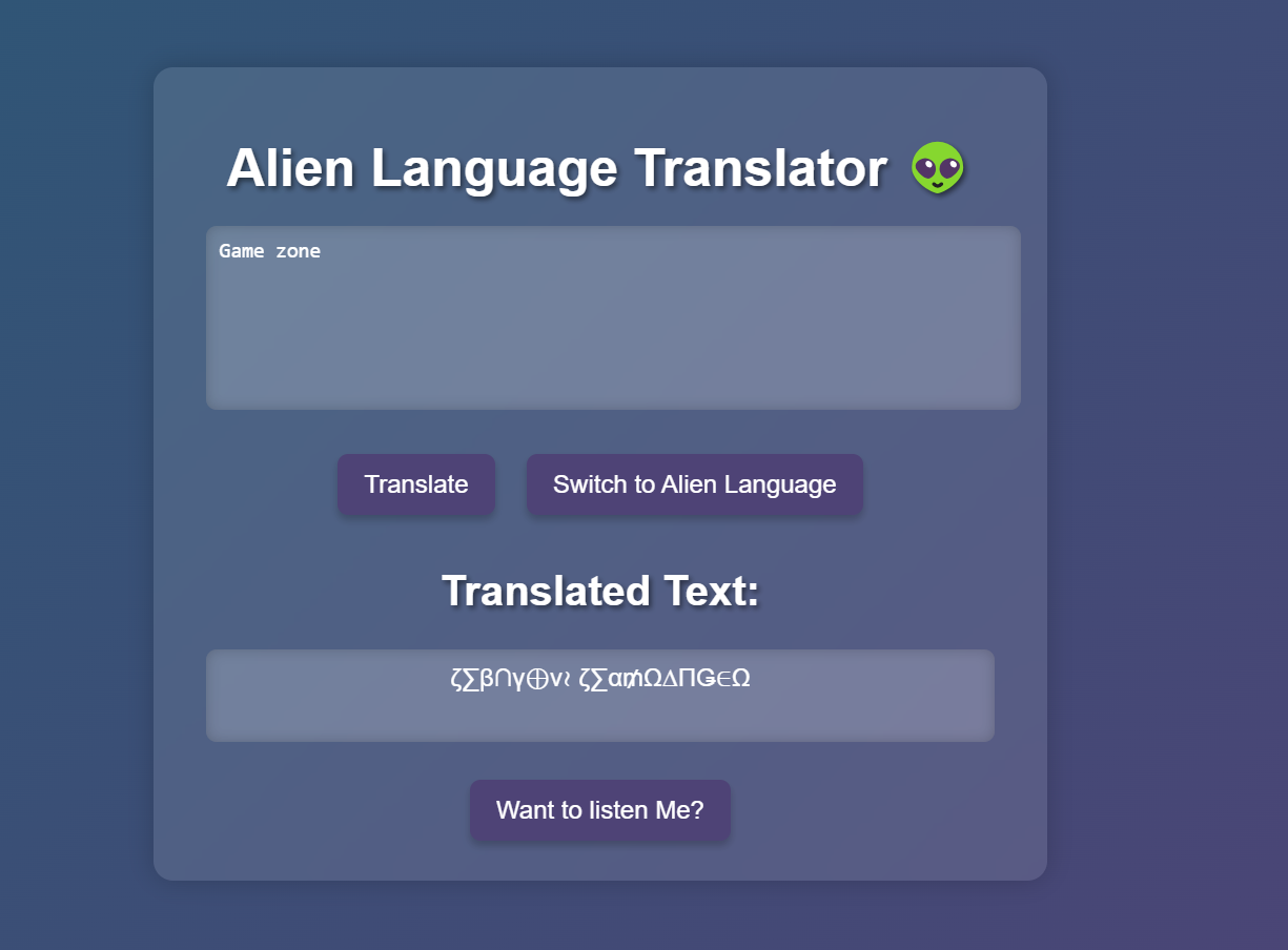 GitHub - nikki-05/Alien-language-Convertor: It is a fun game that is ...