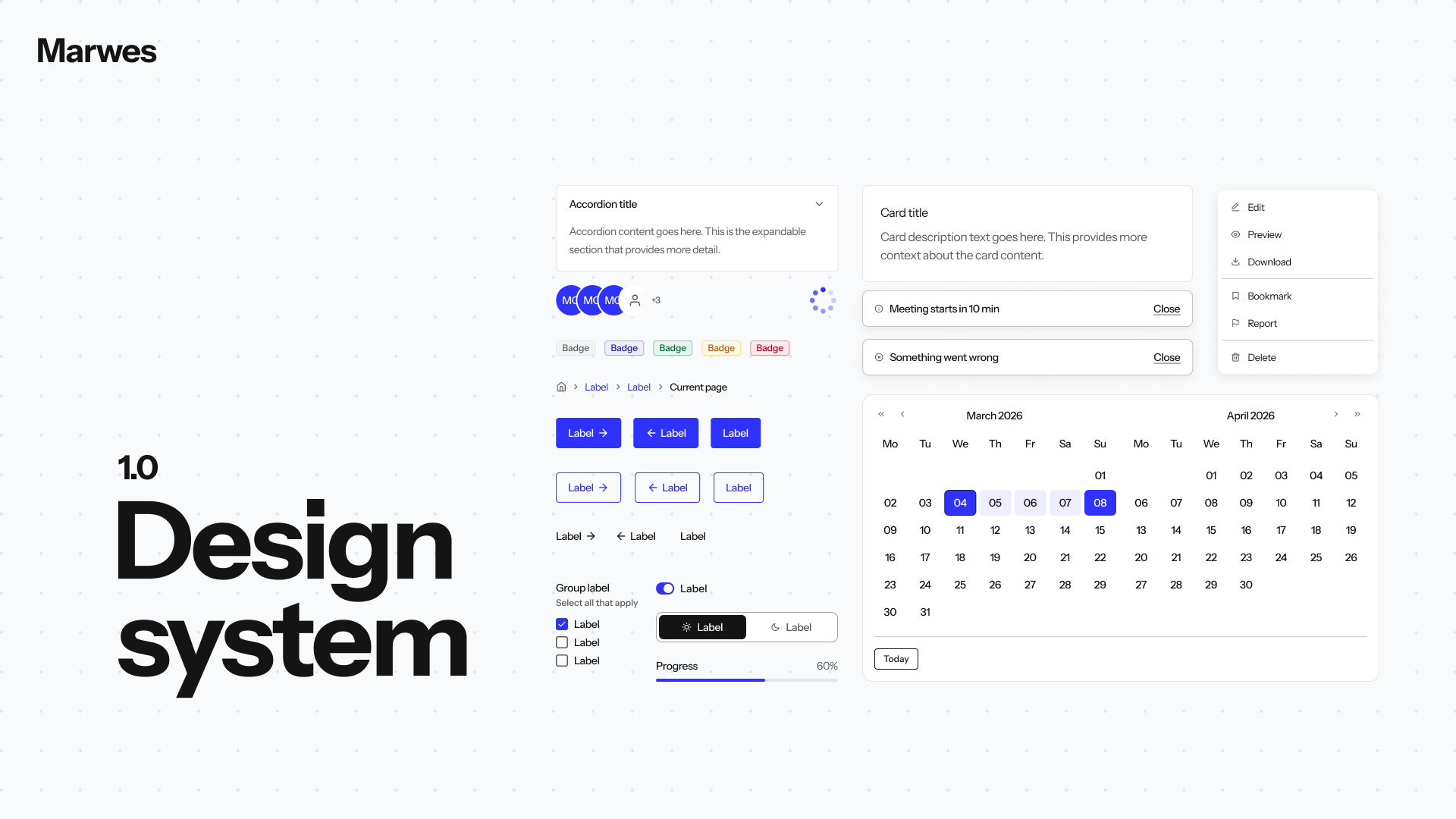 Marwes Design System