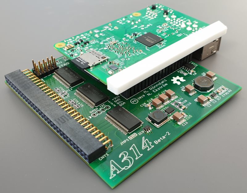 A314 with RPi attached