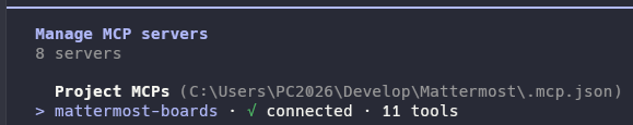 MCP connected