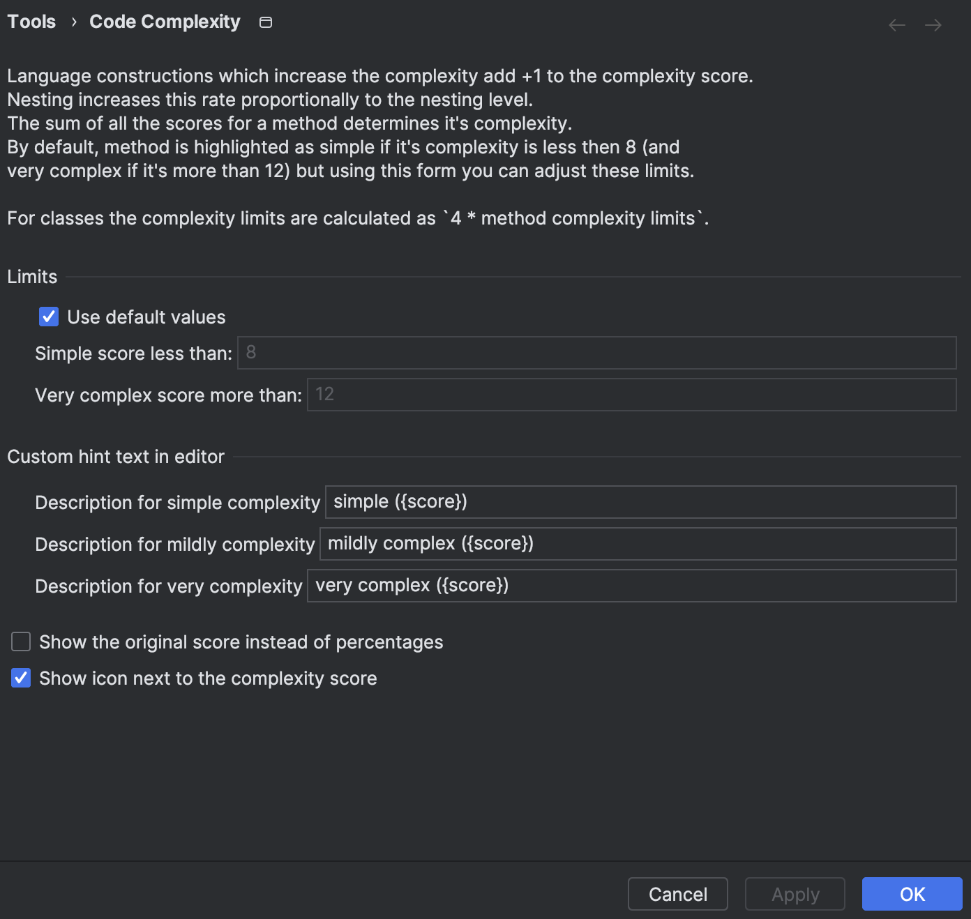 Configuration example