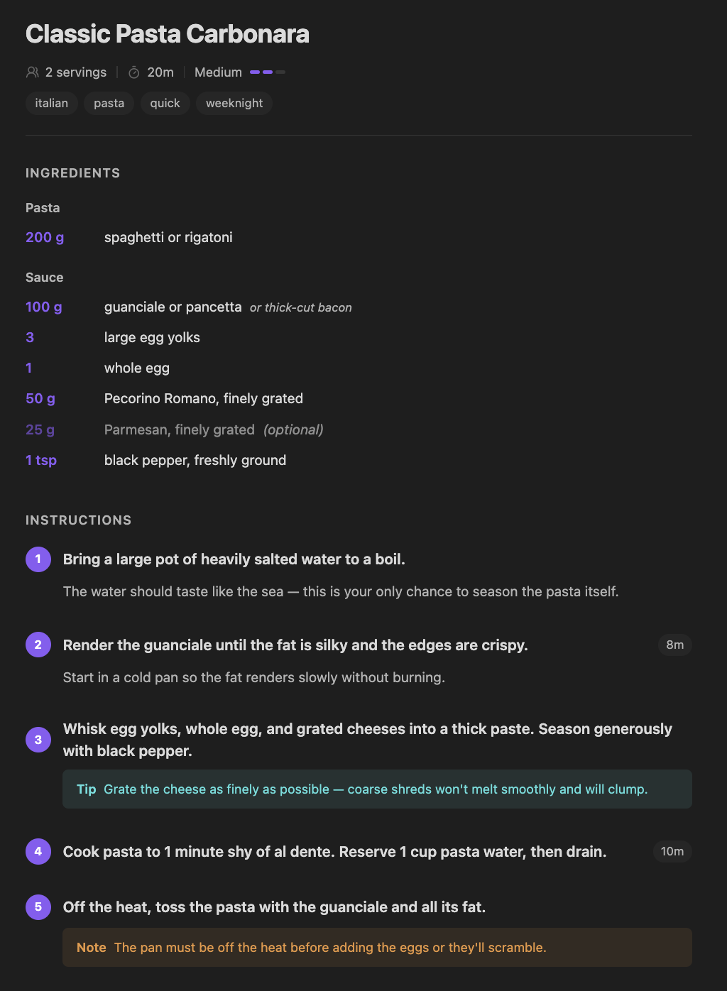 Kaper recipe preview