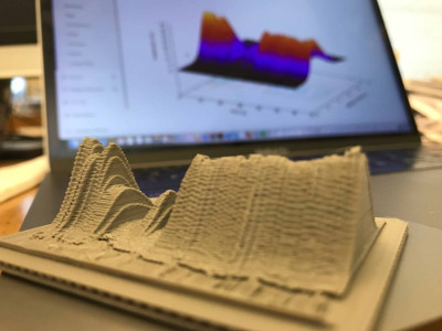 3D-printed 3D graph from DoSarray