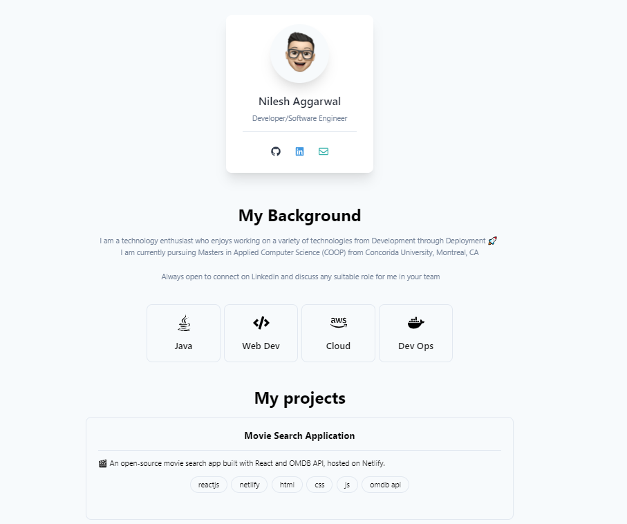 Open React template preview