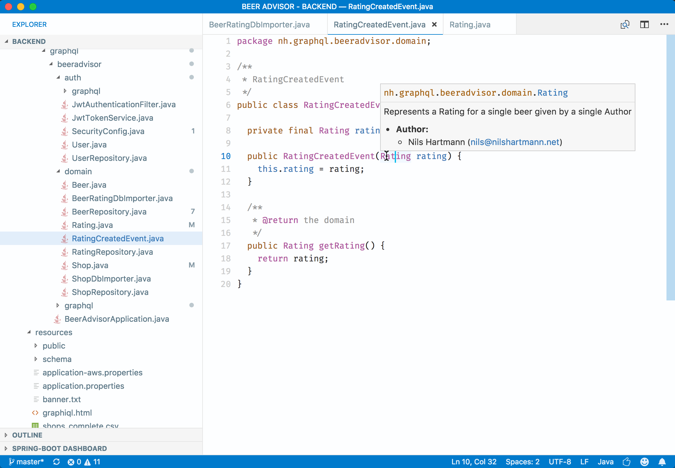 visual studio java development