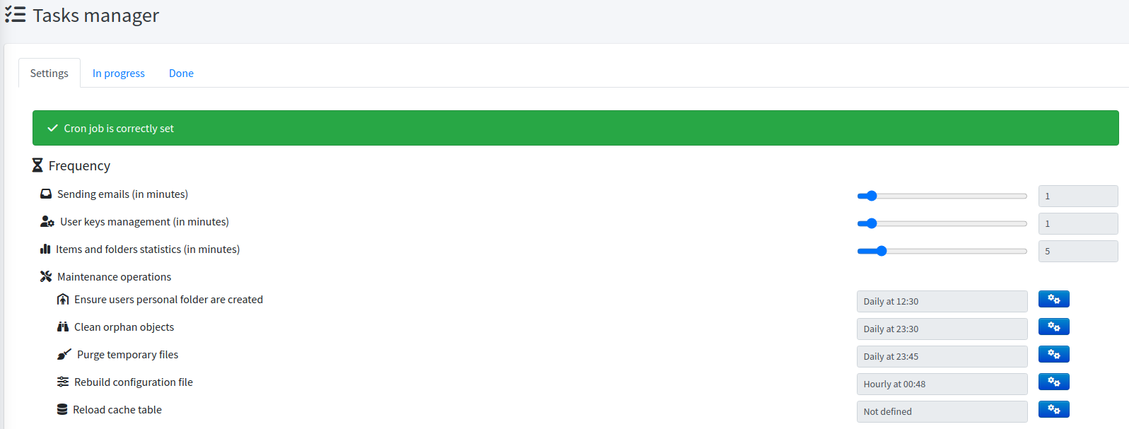 Tasks