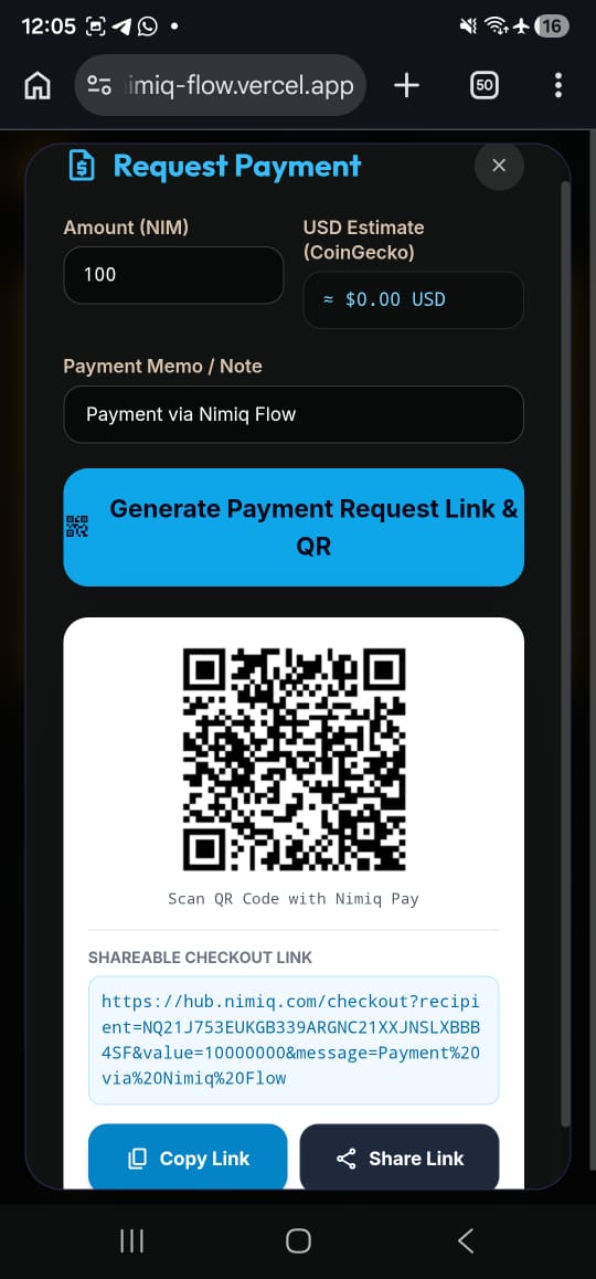 NimiqFlow screenshot 5