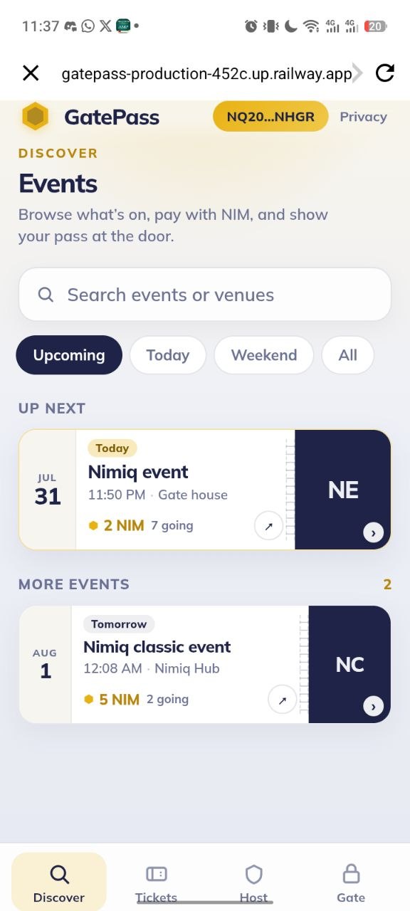 GatePass screenshot 2