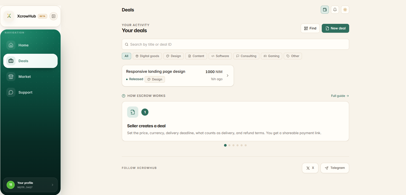 XcrowHub screenshot 2