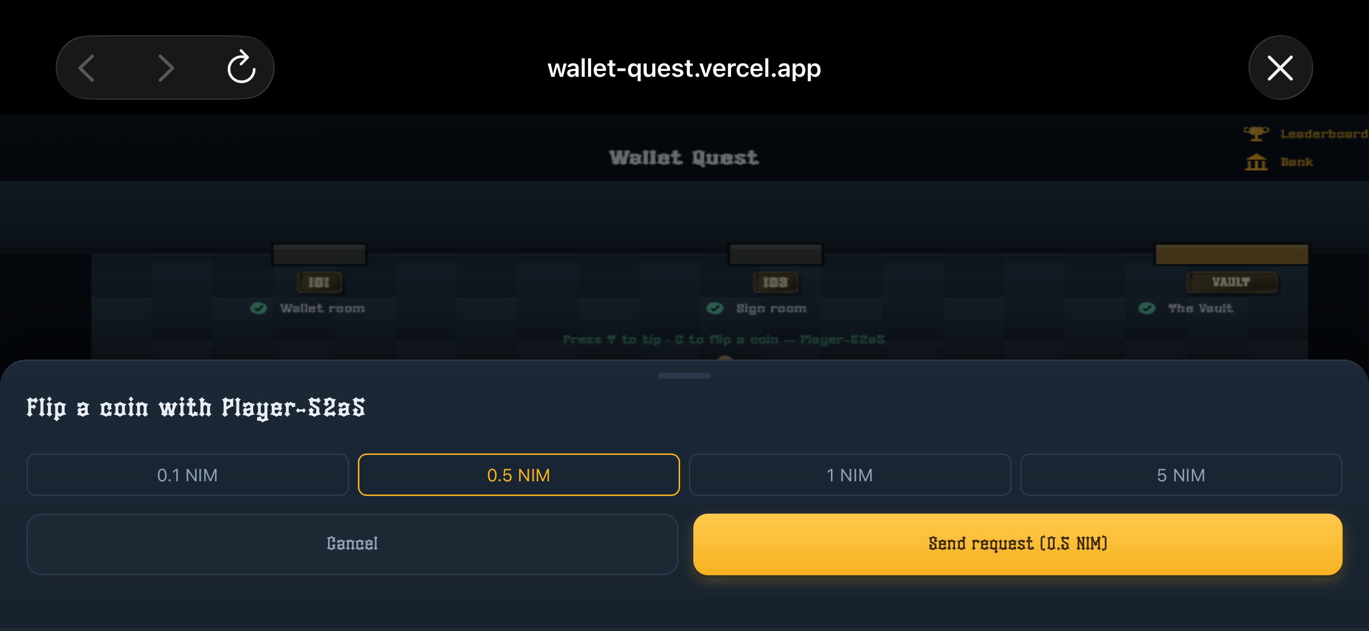 Wallet quest screenshot 1