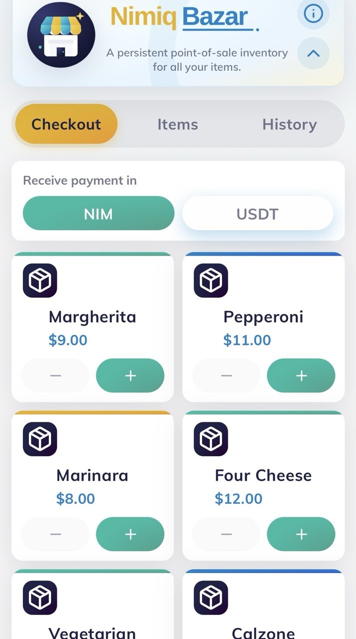 Nimiq Bazar screenshot 1