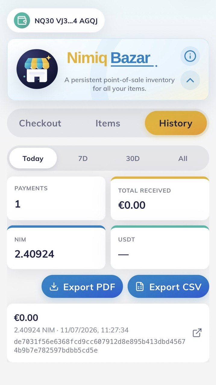 Nimiq Bazar screenshot 3