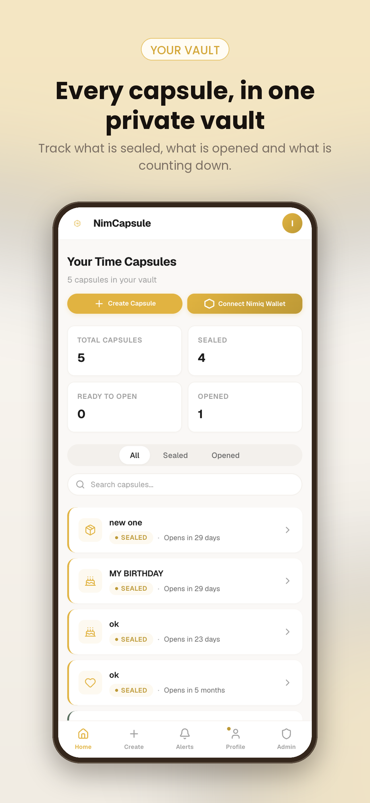 Nimcapsule screenshot 2