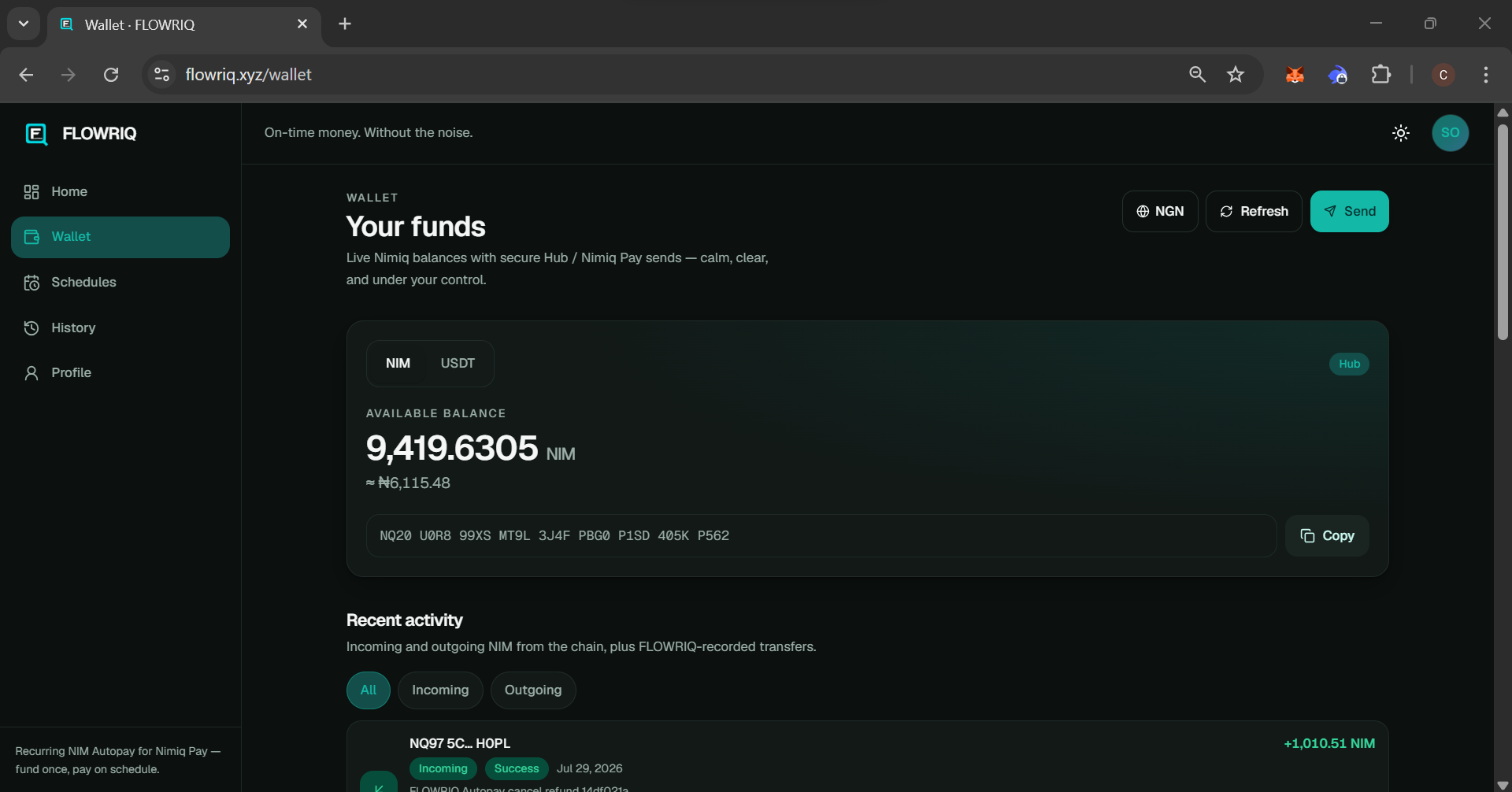 FLOWRIQ screenshot 2