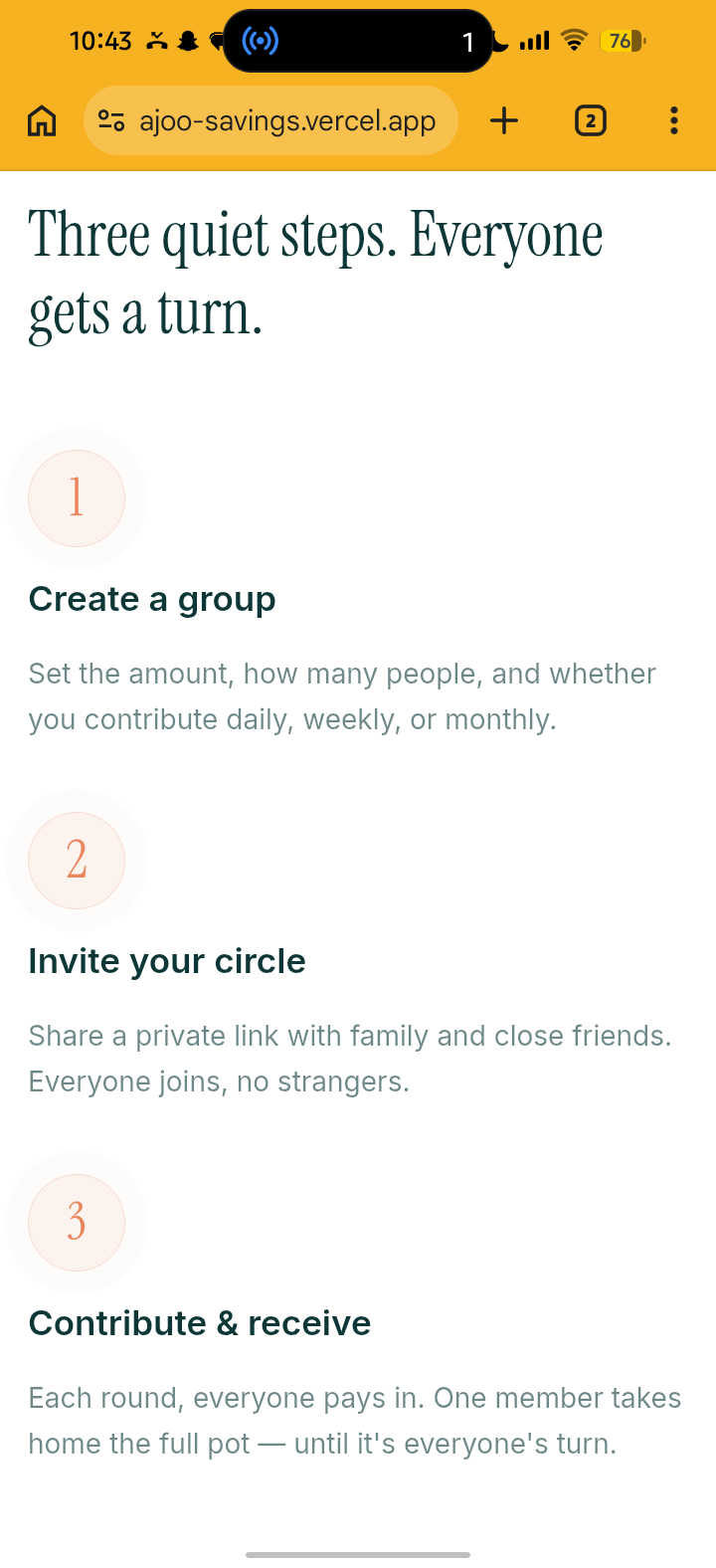 Ajoo Savings screenshot 2