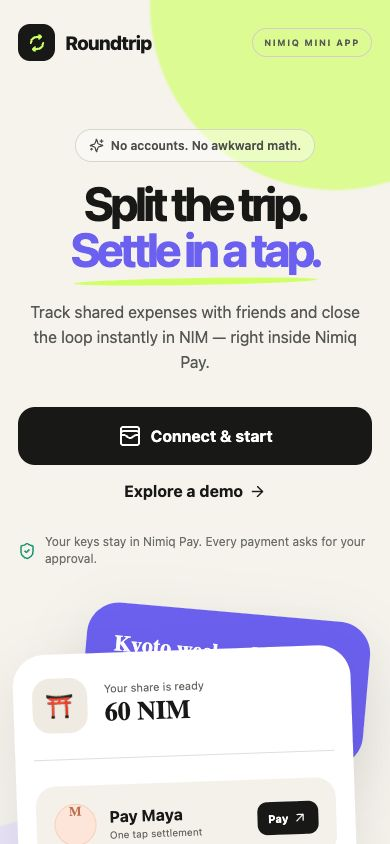 Roundtrip screenshot 1