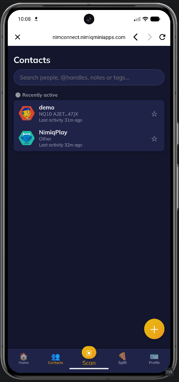 NimConnect screenshot 2