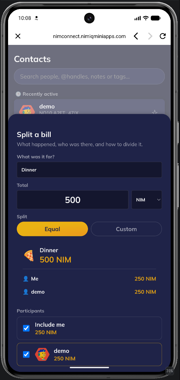 NimConnect screenshot 3