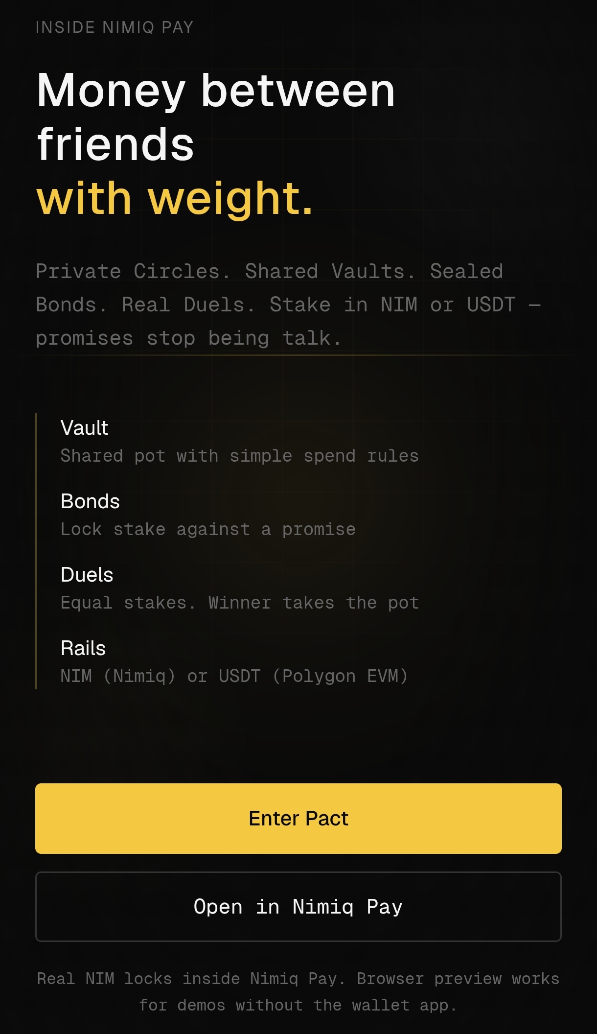 Pact screenshot 1