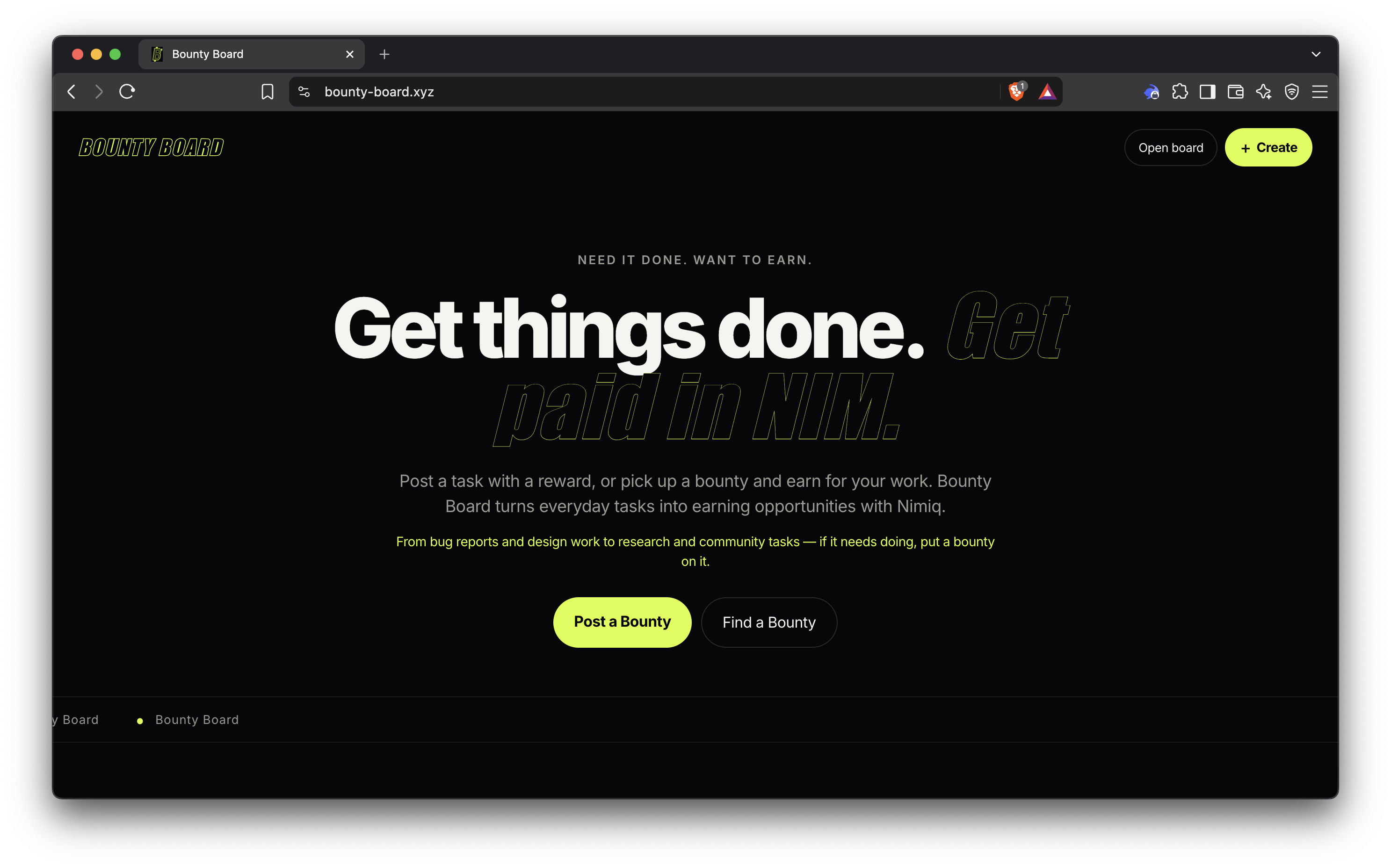 BountyBoard screenshot 1