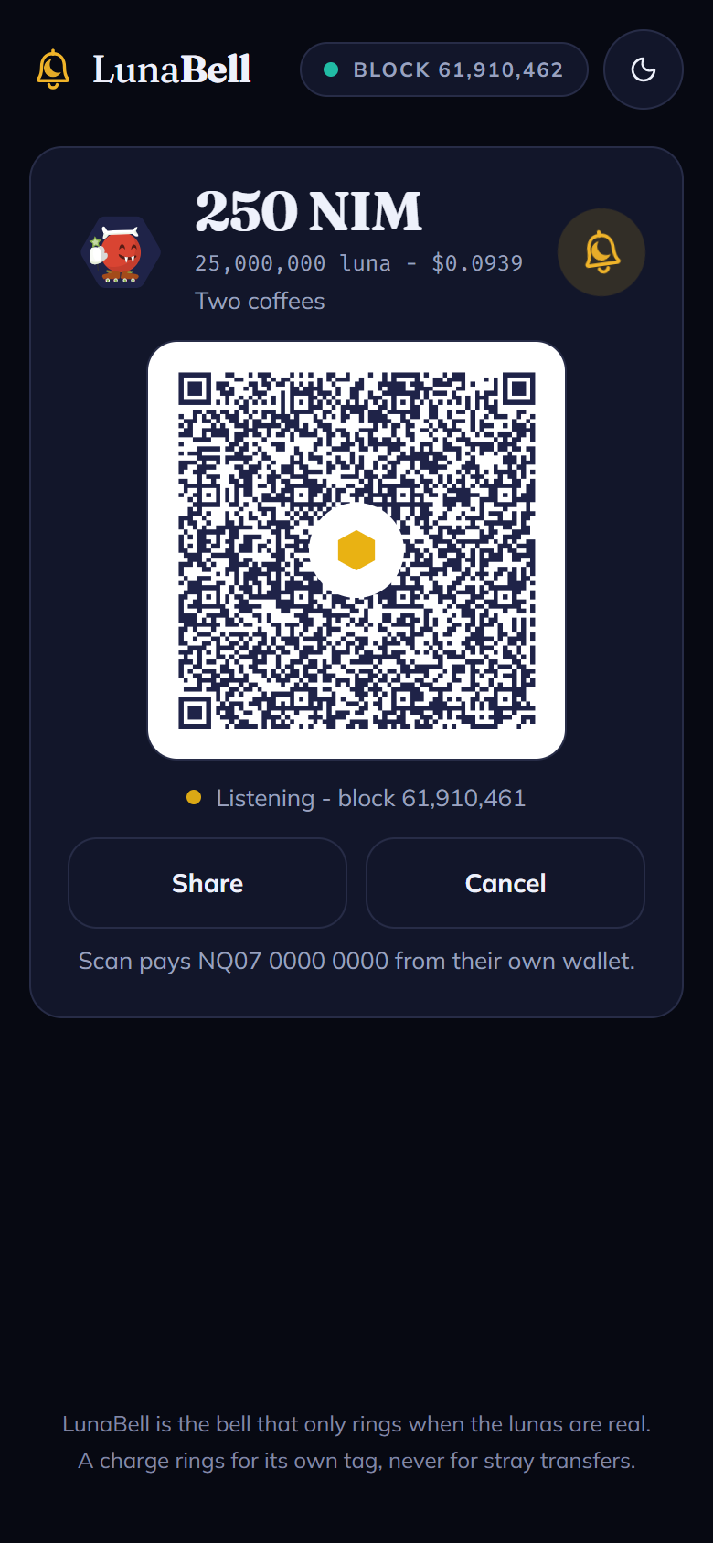 LunaBell screenshot 2