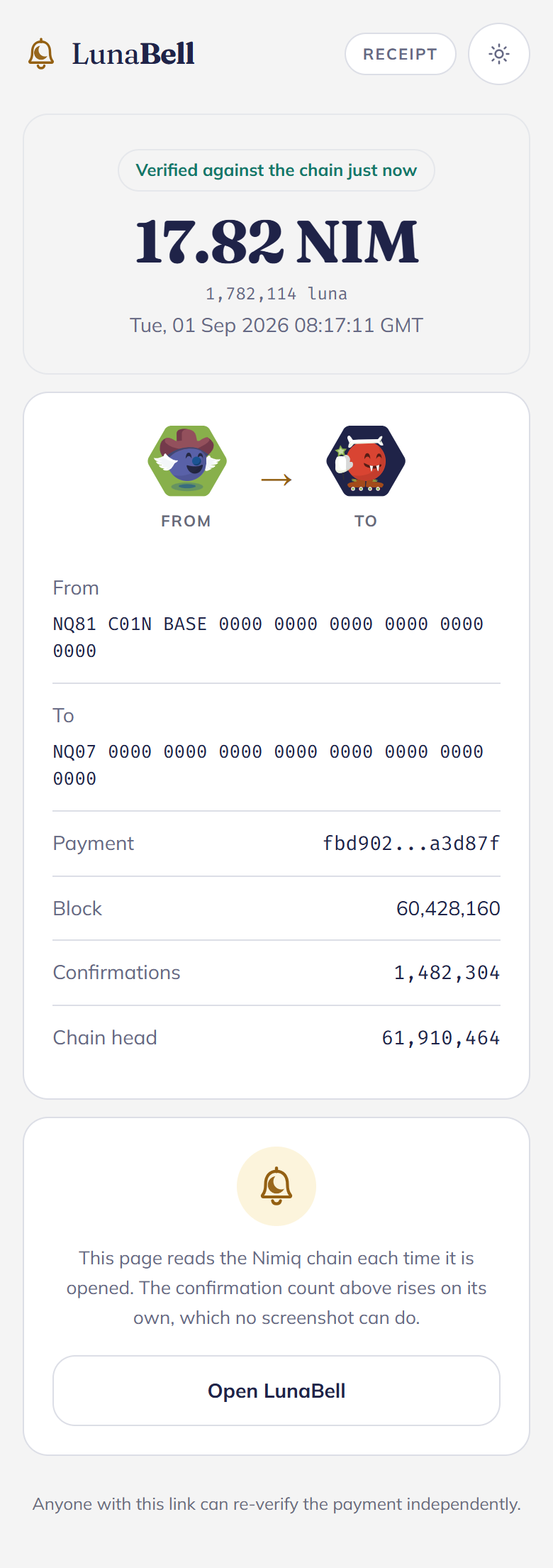 LunaBell screenshot 3