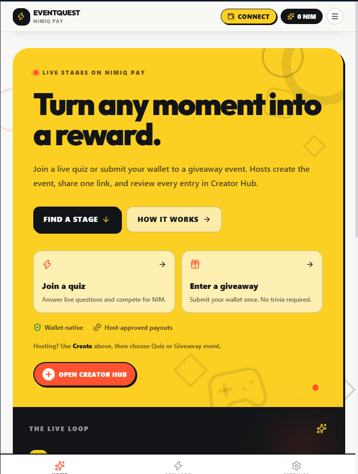 EventQuest screenshot 1