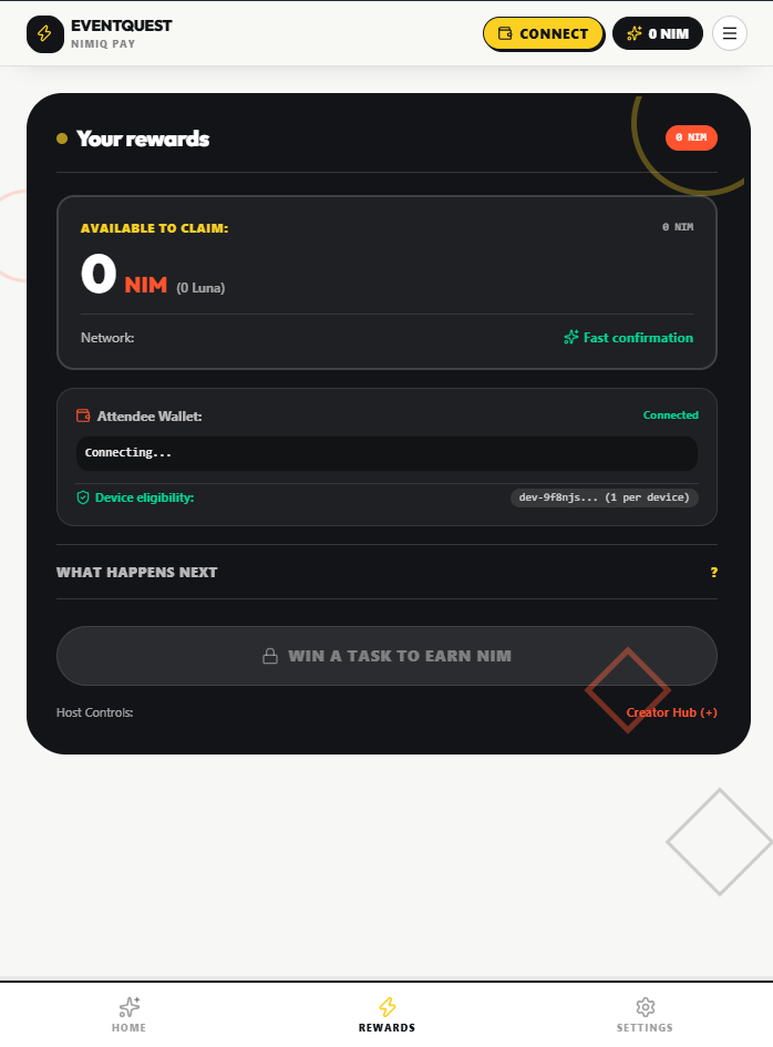 EventQuest screenshot 2