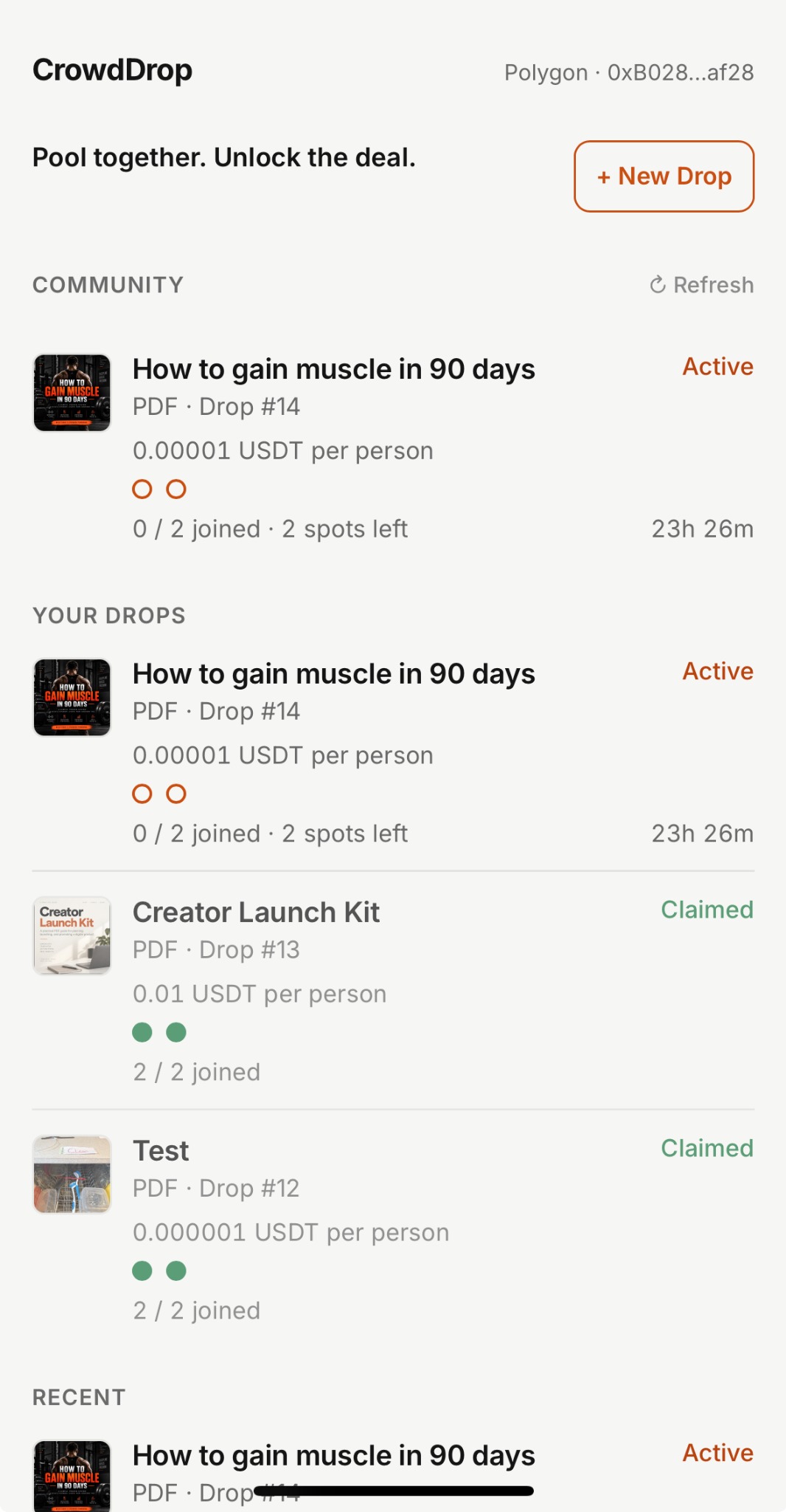 CrowdDrop screenshot 2