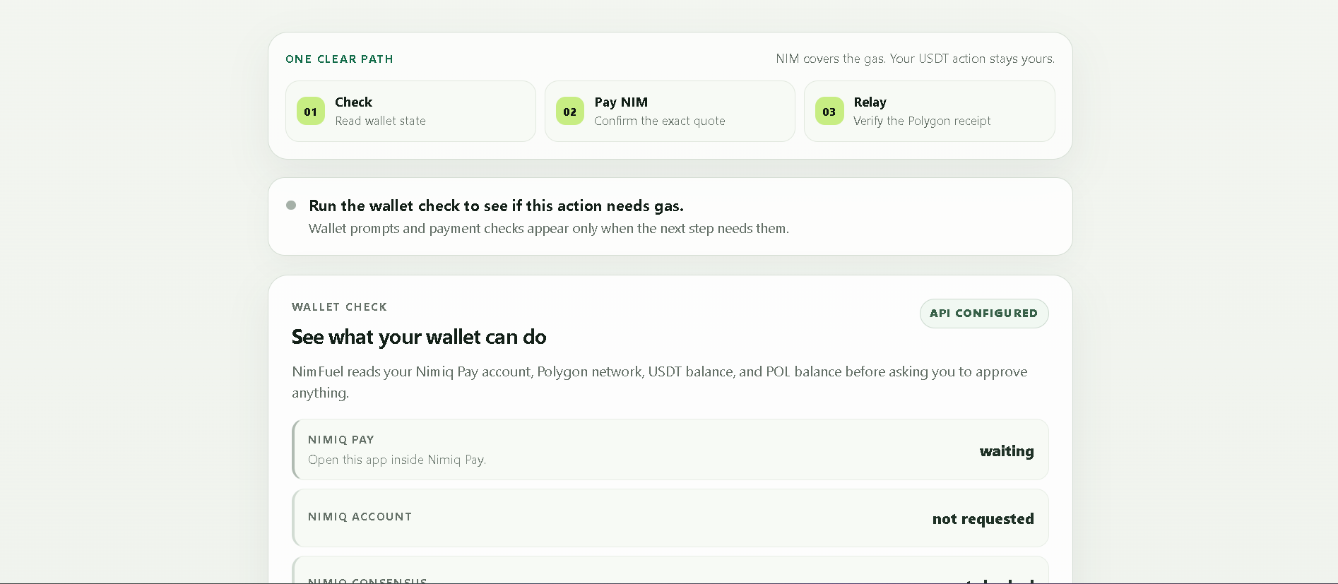 NimFuel screenshot 2