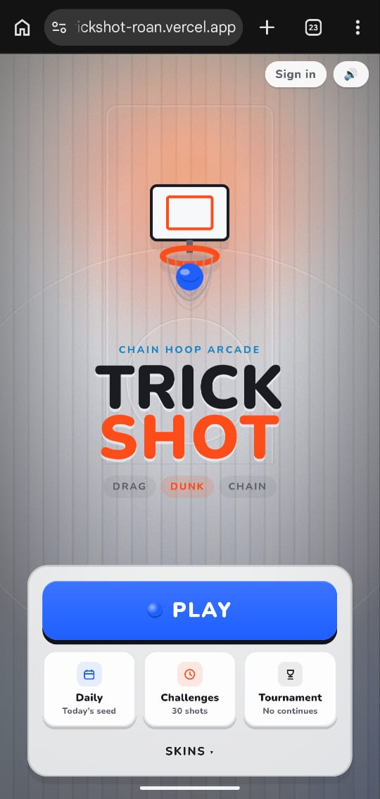 Trickshot screenshot 1